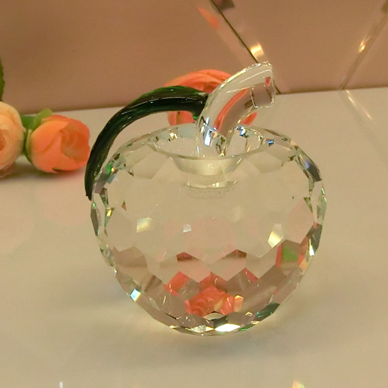 クリスタルガラスアップルクリスマスギフト-民芸品問屋・仕入れ・卸・卸売り