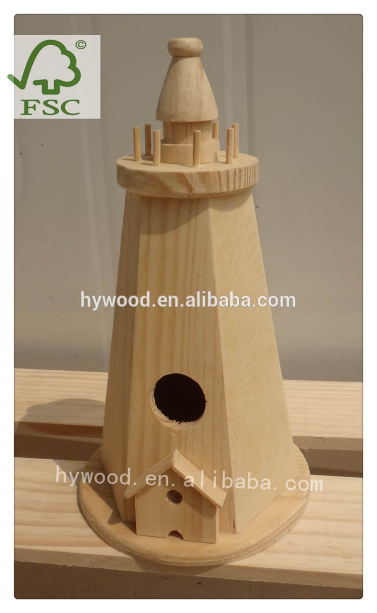 小さなタワー形木製クラフトハト鳥ケージ巣ハウス、木製動物ペットハウス-木工芸品、ウッドクラフト問屋・仕入れ・卸・卸売り
