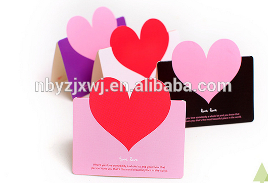 heart-shaped holiday greeting card-紙工芸品、ペーパークラフト問屋・仕入れ・卸・卸売り