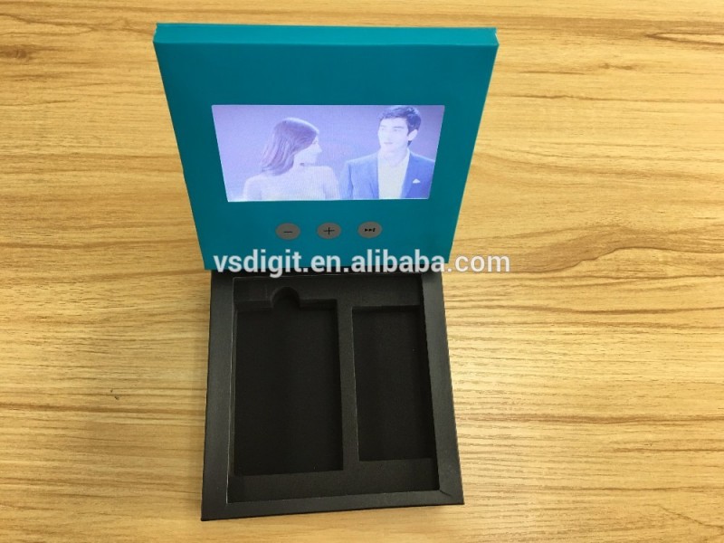 7 "液晶vedioのグリーティングカード/4.3"ビデオパンフレット/ビデオで印刷-ギフトセット問屋・仕入れ・卸・卸売り