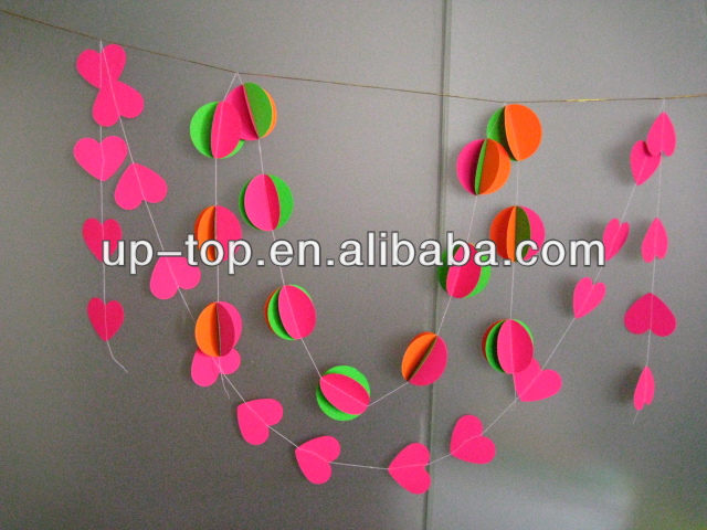 新しい到着!!! Nicro2014年バレンタイン手作り花輪製紙の愛のハート形の装飾-造花問屋・仕入れ・卸・卸売り