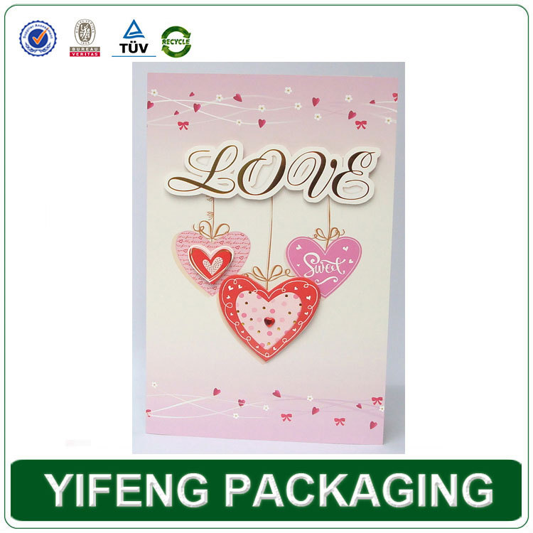 中国の製造元バレンタインカードグリーティング結婚式の招待状のカード-造花問屋・仕入れ・卸・卸売り