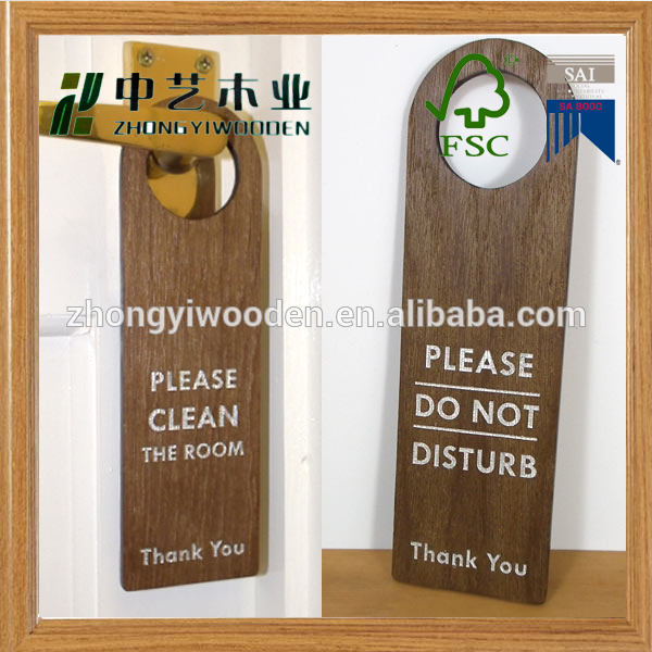 吊り木製ドア中国工場fscホテル残りのための標識-民芸品問屋・仕入れ・卸・卸売り