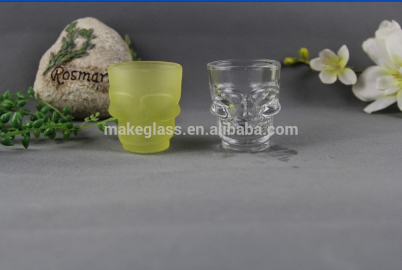 のガラスの頭蓋骨、 頭蓋骨の形状のショットグラス/ガラス製品-クリスマス用品問屋・仕入れ・卸・卸売り
