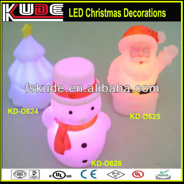 多色ledホットled発光クリスマスプレゼント/christma日装飾で2013 led発光クリスマス父、ツリー、雪だるま-ギフトセット問屋・仕入れ・卸・卸売り