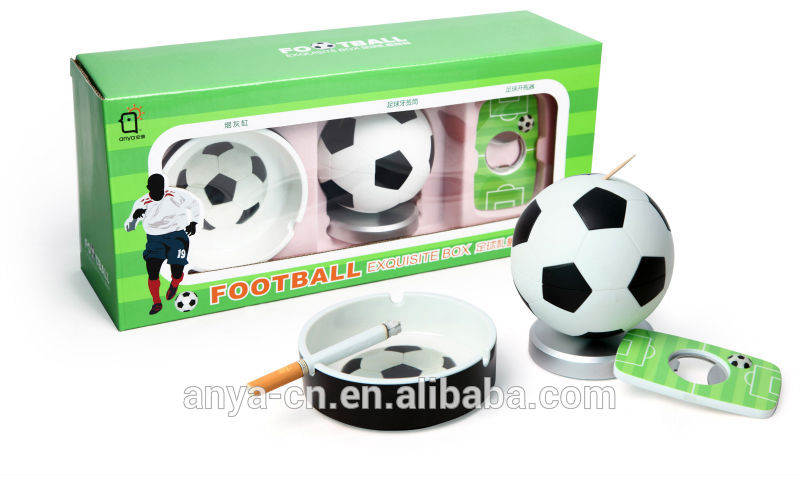 d553つまようじホルダーボトルオープナーと灰皿セットサッカー用ギフト、 プロモーションギフト-ギフトセット問屋・仕入れ・卸・卸売り