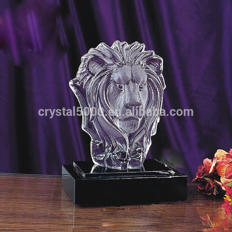水晶ライオンモデルk9ガラスの動物の置物クリスタルトロフィー賞-クリスタル製品問屋・仕入れ・卸・卸売り