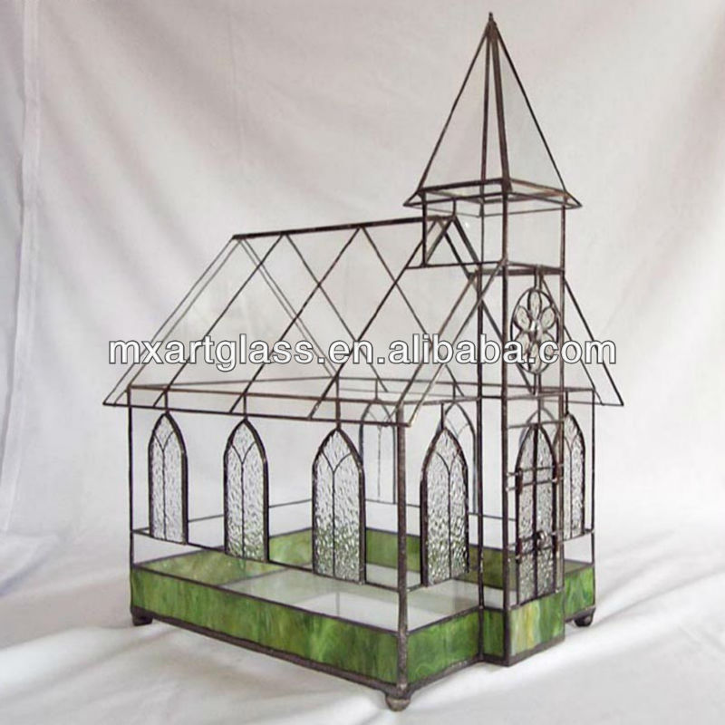 ステンドガラステラリウムmx130005屋内植物ホルダー-民芸品問屋・仕入れ・卸・卸売り