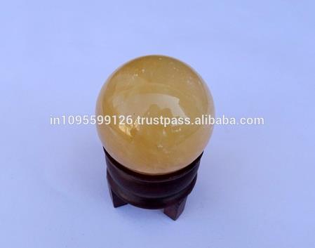 ゴールド方解石高品質ジェムストーン蜂蜜ボール:卸売瑪瑙ボール-クリスタル製品問屋・仕入れ・卸・卸売り