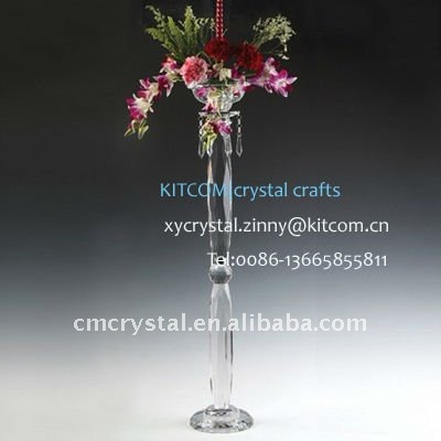 ファッション結婚式のセンターピースのクリスタル背の高いフラワースタンド-ウエディングデコレーション、ギフト問屋・仕入れ・卸・卸売り