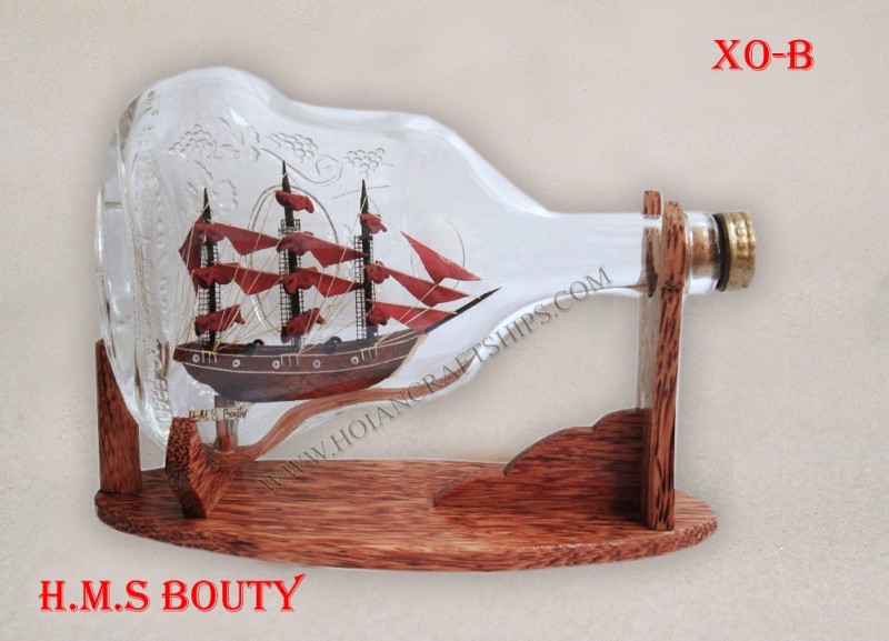 Hms bonty船で xo ボトル の手工芸品、 特別ギフト-アンティーク、イミテーション工芸品問屋・仕入れ・卸・卸売り