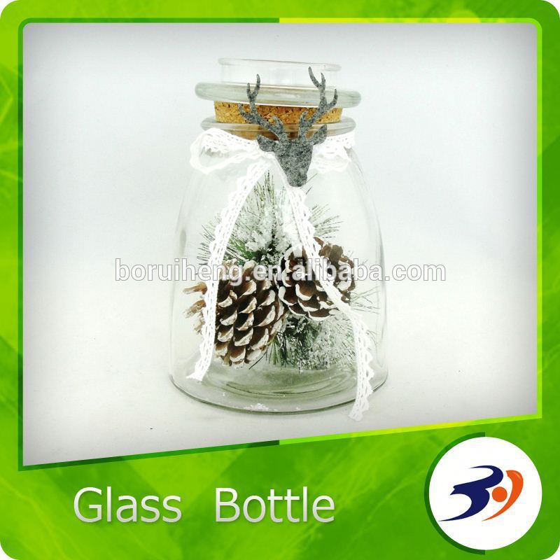 家の装飾ガラスのボトルのコルクのギフト-ガラス製品問屋・仕入れ・卸・卸売り