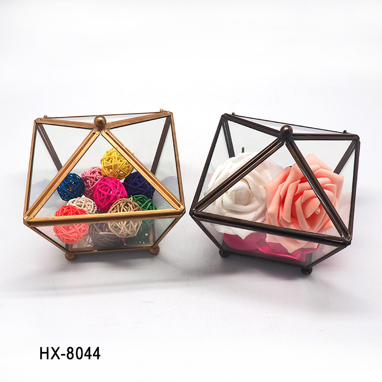 HX-8044私ギフト現代芸術クリアガラスキューブボックスガラス植物テラリウム-宗教工芸品問屋・仕入れ・卸・卸売り