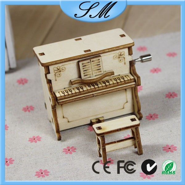 雑貨デザイン安いピアノ木製オルゴール木オルゴール-オルゴール問屋・仕入れ・卸・卸売り