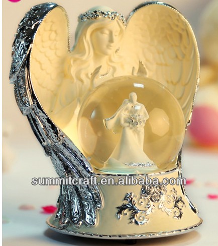 黄金の天使の羽ＳＡＮＫＹＯオルゴール樹脂の結婚式-オルゴール問屋・仕入れ・卸・卸売り