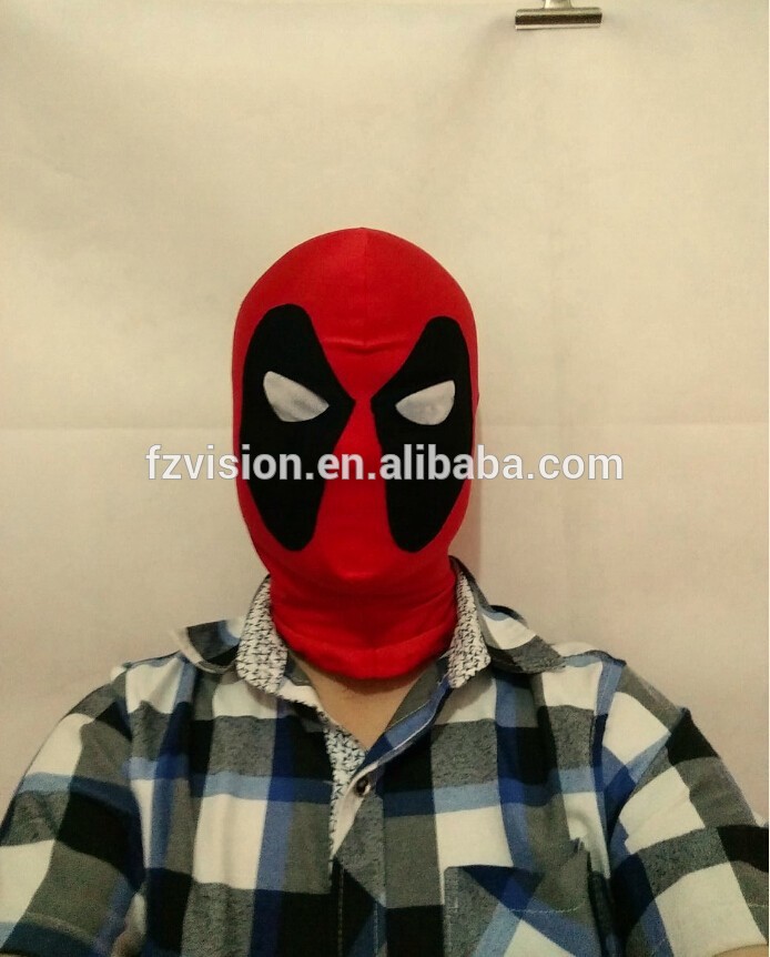 ライクラスパンデックススーパーヒーローレスリングdeadpoolフードマスク-パーティーマスク、仮面問屋・仕入れ・卸・卸売り