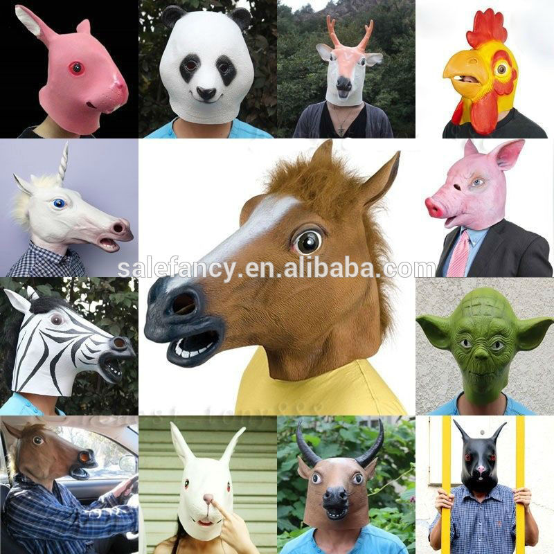 馬の頭マスクラテックス動物衣装小道具ハロウィーンマスクおもちゃパーティースタイル江南qmak- 2002-パーティーマスク、仮面問屋・仕入れ・卸・卸売り