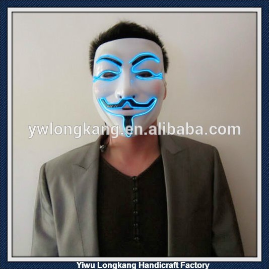 2015卸売elワイヤーライトアップマスク/ライトアップelマスク、elワイヤーマスク、ledフェイシャルマスク-パーティーマスク、仮面問屋・仕入れ・卸・卸売り