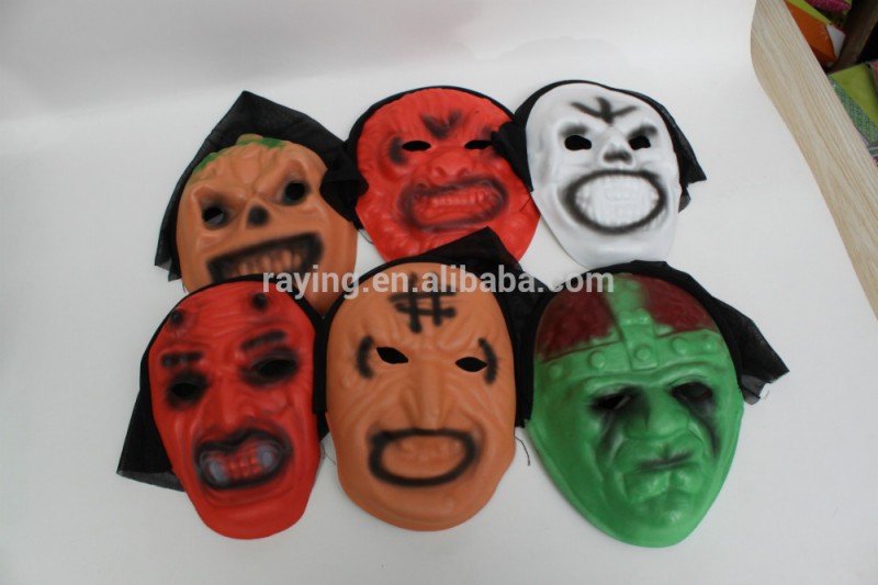 安いホワイトpvc怖い恐怖のハロウィーンマスク-パーティーマスク、仮面問屋・仕入れ・卸・卸売り