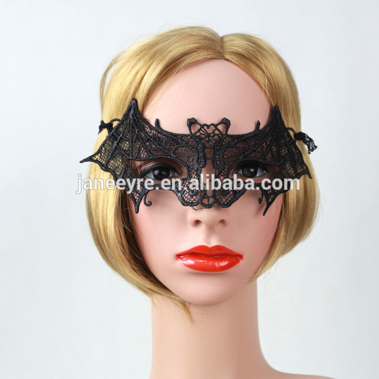 新しいデザイン女性ハロウィン/chirstmasのパーティはレースバット動物マスク-パーティーマスク、仮面問屋・仕入れ・卸・卸売り