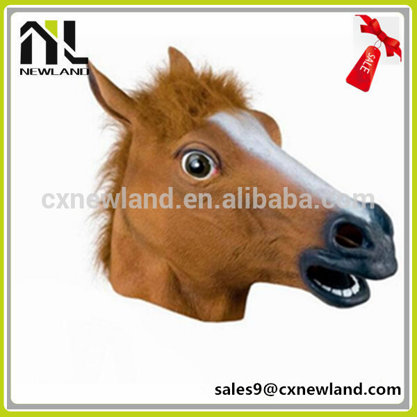 alibabaの売れ筋フルヘッド動物の性現実的なハロウィーンマスク馬-パーティーマスク、仮面問屋・仕入れ・卸・卸売り