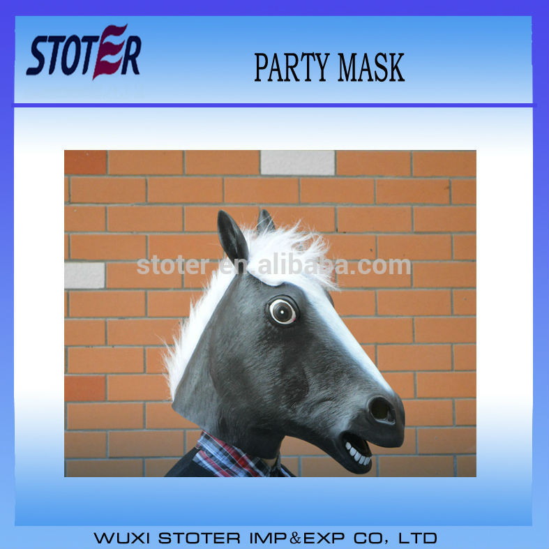 ラテックスの馬の当事者のマスク、 ハロウィーンマスク、 フェイスマスク-パーティーマスク、仮面問屋・仕入れ・卸・卸売り
