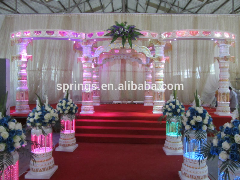 高品質の水晶結婚式mandapのためのledライト付き結婚式のイベント-アンティーク、イミテーション工芸品問屋・仕入れ・卸・卸売り