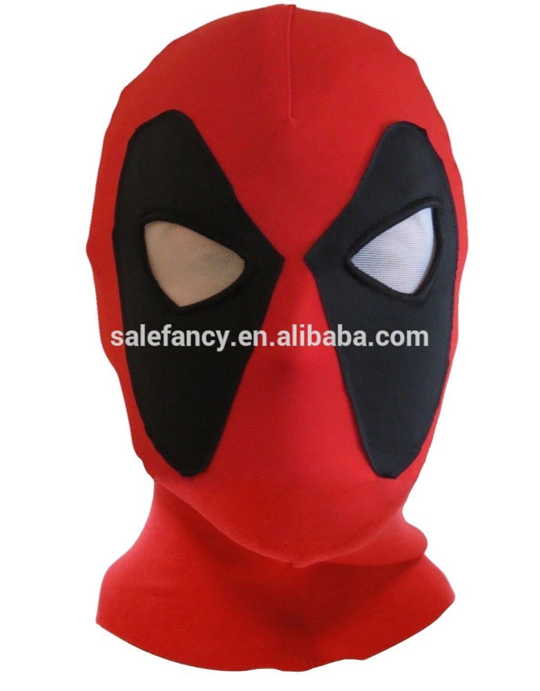 ライクラスパンデックスゼンタイレスリングスーパーヒーローdeadpoolフードマスクqmak- 2103-パーティーマスク、仮面問屋・仕入れ・卸・卸売り