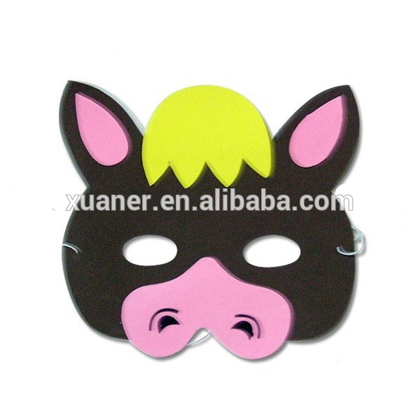 促進customedのすべての種類の子diy eva 3d動物マスクを祝うため-パーティーマスク、仮面問屋・仕入れ・卸・卸売り