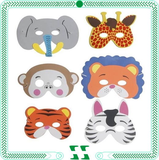 カスタム動物形状3dパーティの子供動物のアイマスク-パーティーマスク、仮面問屋・仕入れ・卸・卸売り