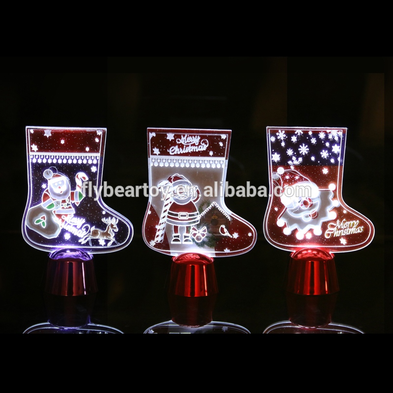 クリスマス靴下メリークリスマスライトテーブル装飾プロモーション工芸&ギフト-その他イベント、パーティー用品問屋・仕入れ・卸・卸売り