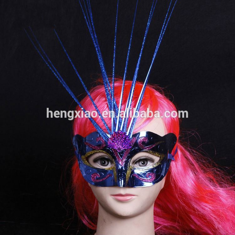 新しいスタイルの銀の羽のヘッドピース仮面舞踏会のマスク-パーティーマスク、仮面問屋・仕入れ・卸・卸売り