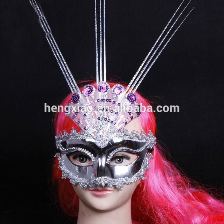 新しいデザインマスク有名な人のダチョウの羽のパーティーマスク-パーティーマスク、仮面問屋・仕入れ・卸・卸売り