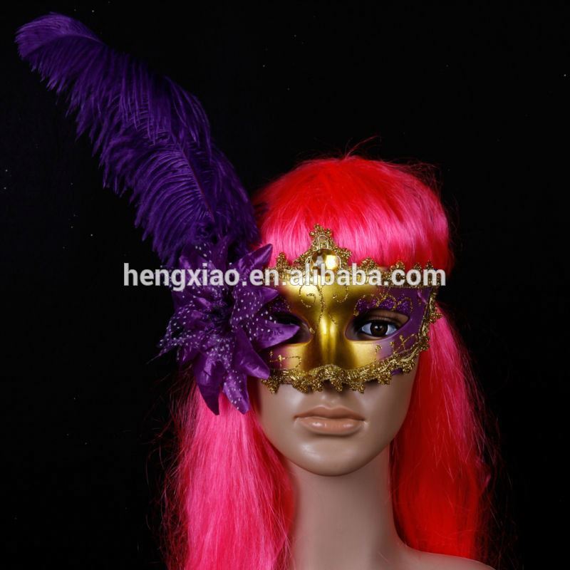 高品質のプラスチックパーティーマスクカーニバルの羽のヘッドピース-パーティーマスク、仮面問屋・仕入れ・卸・卸売り