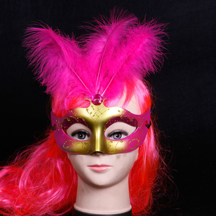 熱い販売のファッションの羽用マスクを描いたベネチアン仮面舞踏会のマスク-パーティーマスク、仮面問屋・仕入れ・卸・卸売り