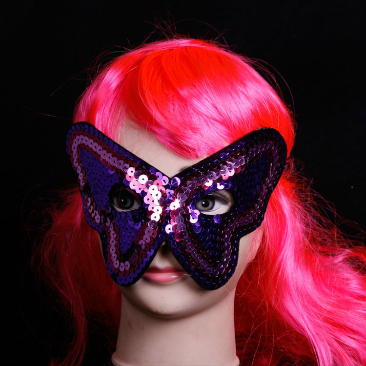 新しいデザインの蝶2015sequinsvenetian仮面舞踏会マスク-パーティーマスク、仮面問屋・仕入れ・卸・卸売り