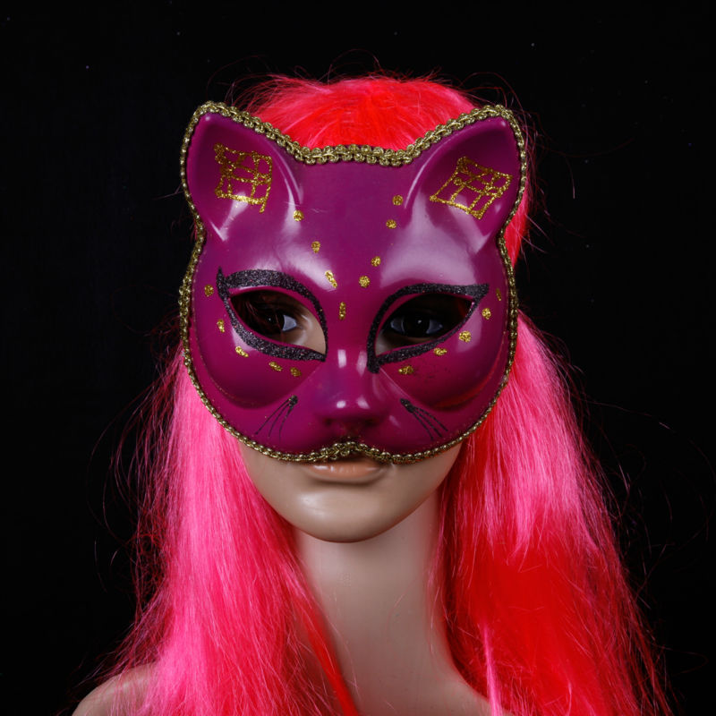 猫を描いた動物の顔のマッサージクリームフェイスリフトマスクフルパーティー仮面舞踏会マスク-パーティーマスク、仮面問屋・仕入れ・卸・卸売り