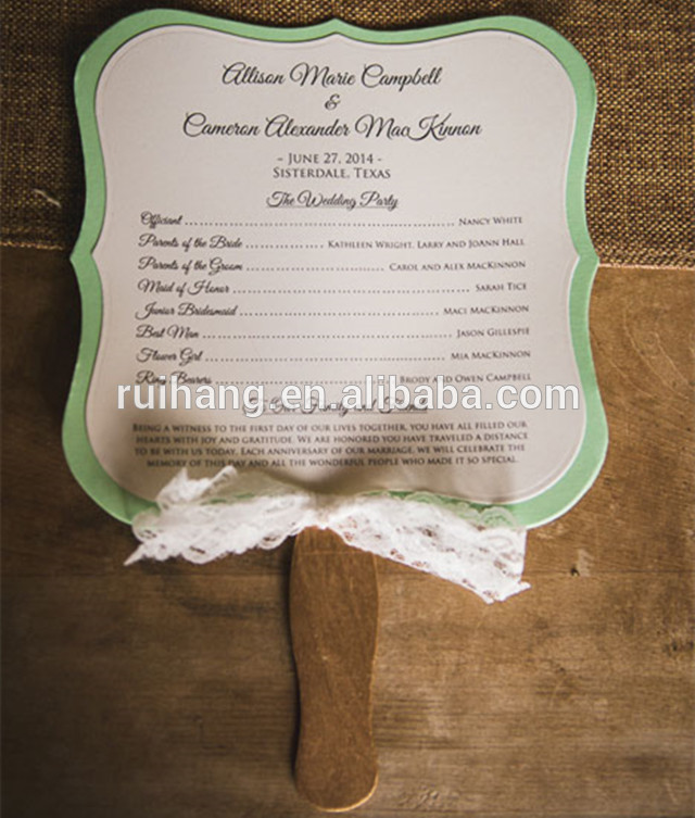 ラブリー&パーソナライズ白&ミントアイスクリーム形結婚式招待状で白いひも-造花問屋・仕入れ・卸・卸売り