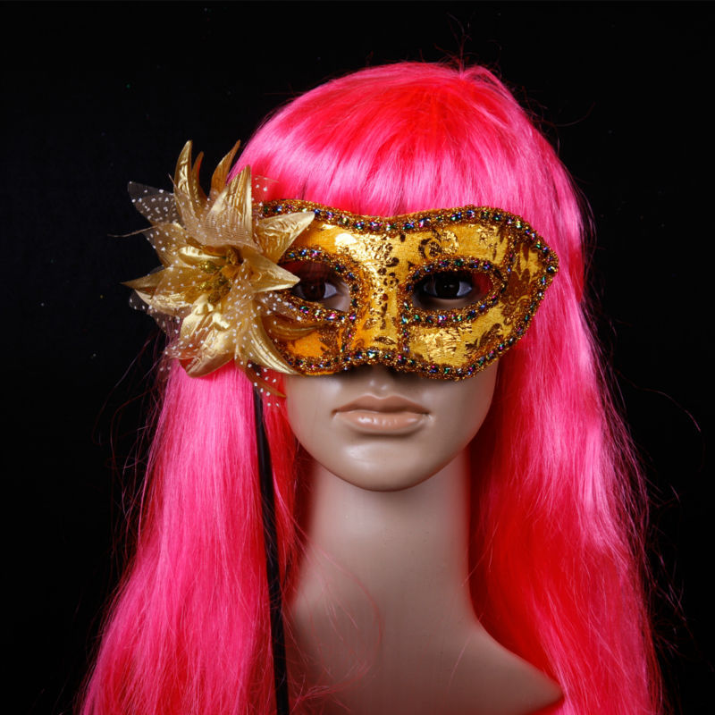 新しい2015使用可能なデザインハンドル付きパーティーマスクスティックに亀裂-パーティーマスク、仮面問屋・仕入れ・卸・卸売り