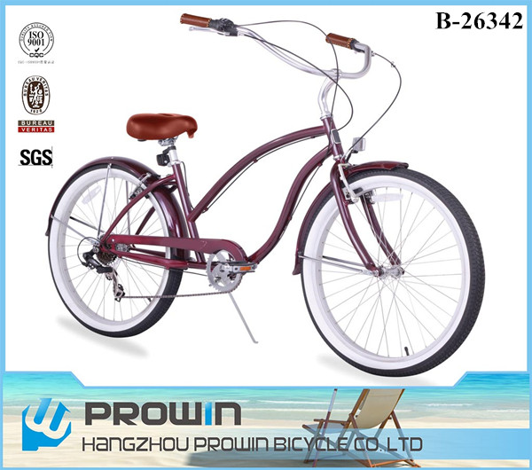 2016 oem 7速度26 "ビーチクルーザーバイク安いビーチクルーザー自転車レディース自転車バイク用販売( PW-B26342)-自転車問屋・仕入れ・卸・卸売り