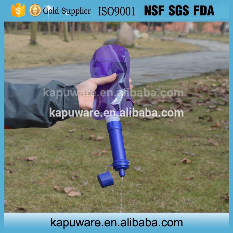 個人的なフィルターボトル水フィルターわら。01ミクロンサバイバルギア戦術キット用緊急軍事キャンプハイキング旅行-水筒問屋・仕入れ・卸・卸売り