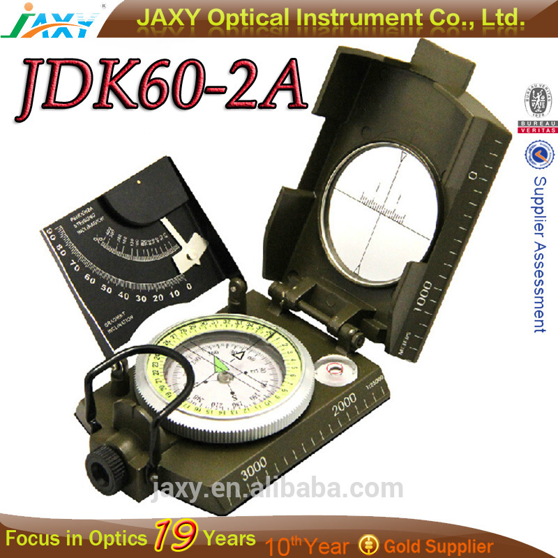 JDK60-2A高品質屋外プロフェッショナル亜鉛合金金属軍事コンパスマリンコンパス-方位磁石問屋・仕入れ・卸・卸売り