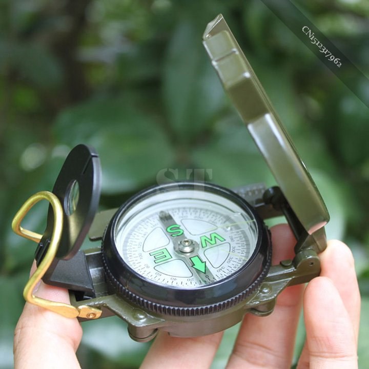 新しい軍事lensaticコンパス驚くべき生存キャンプハイキングマーチング金属-方位磁石問屋・仕入れ・卸・卸売り