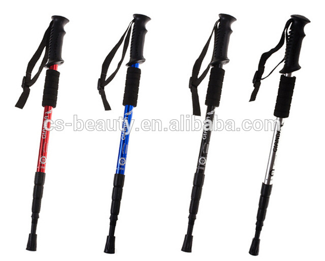 調節可能な折りたたみ軽量トレッキング ポール屋外ハイキング ポール ステッキ杖ハンドル bastones bastones senderismo スティック A1956-ステッキ問屋・仕入れ・卸・卸売り