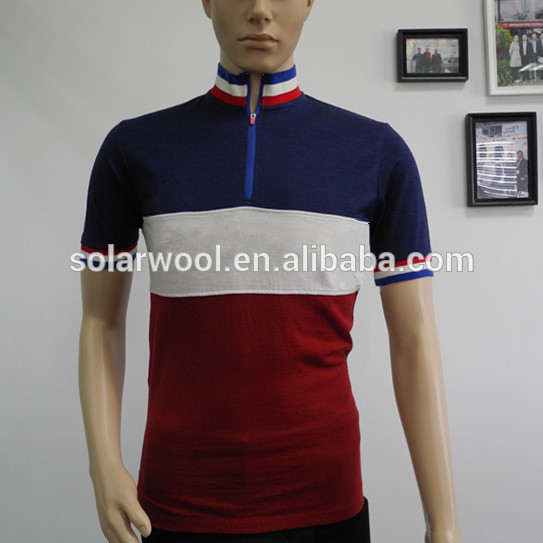 ニットメリノウールスポーツウェア男性のトップ-キャンプ、ハイキングウェア問屋・仕入れ・卸・卸売り