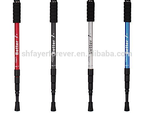 抗ショック熱い販売のアルミ合金伸縮式ノルディックウォーキングスティックハイキング登山杖歩行スティック開閉式ポール-ステッキ問屋・仕入れ・卸・卸売り