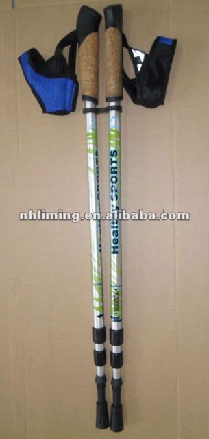 屋外のトレッキングポールコルクグリップ付き-ステッキ問屋・仕入れ・卸・卸売り