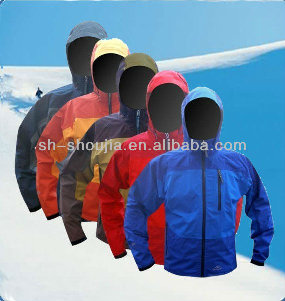 5色ウィンタースポーツジャケット袖、 スポーツジャケットのカスタム設計、 2014年新しいスタイル、 高品質スタイリッシュスポーツジャケット-キャンプ、ハイキングウェア問屋・仕入れ・卸・卸売り