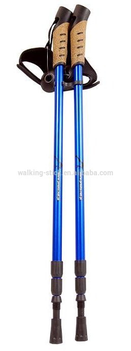Tuv/gs承認コルクグリップ3セクションアンチショックウォーキングスティック-ステッキ問屋・仕入れ・卸・卸売り