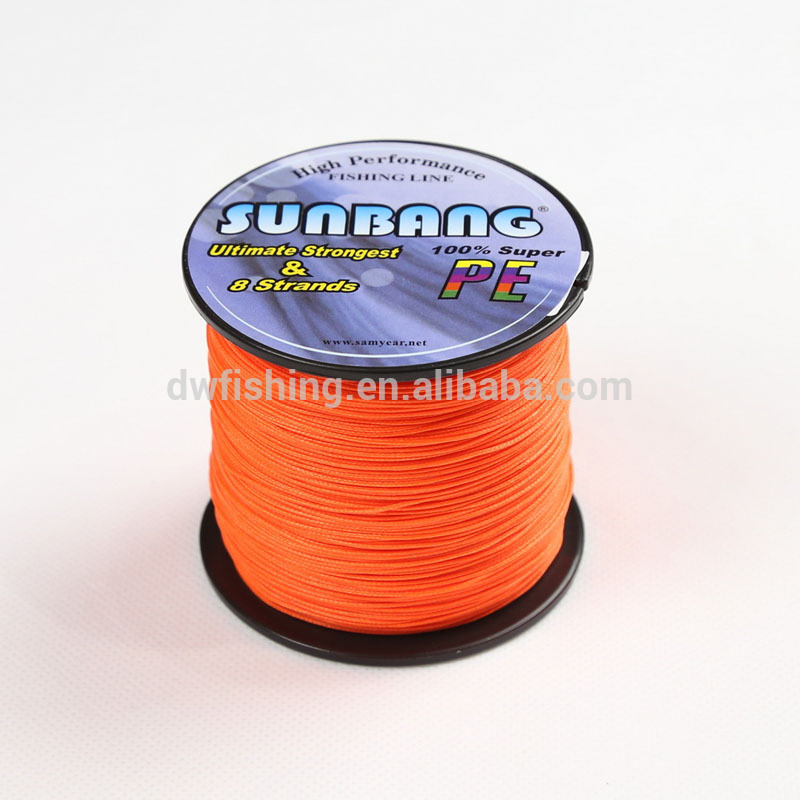 130lbオレンジ編組釣りラインpeとして良いasdyneema厚い釣りライン---sunbang-釣り糸問屋・仕入れ・卸・卸売り